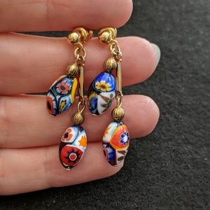 Colorful drop earrings